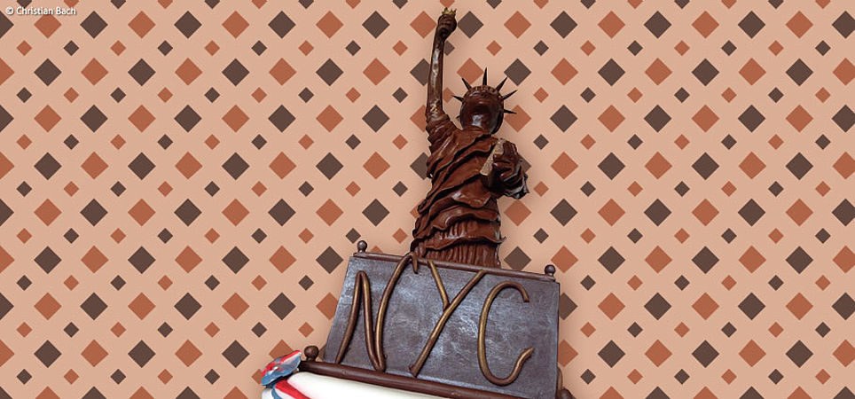 Statue de la liberté en chocolat